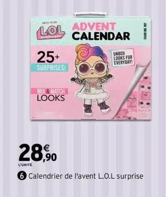Intermarché Calendrier de l'avent l.o.l surprise offre