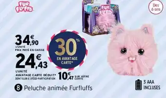 Intermarché Peluche animée furfluffs offre