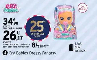 Intermarché Cry babies dressy fantasy offre