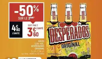 Spar Bière 5,9% vol. desperados original offre