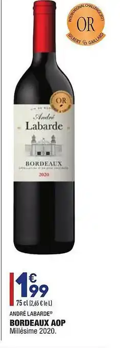 ALDI Bordeaux Aop André Labarde offre