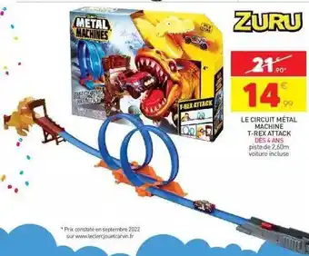 Stokomani Le circuit métal machine t-rex attack zuru offre
