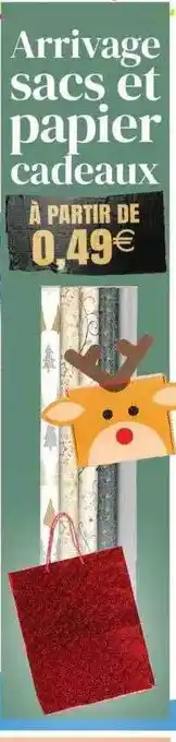 Stokomani Arrivage sacs et papier cadeaux offre