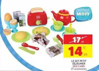 Stokomani Le set petit déjeuner mojy offre