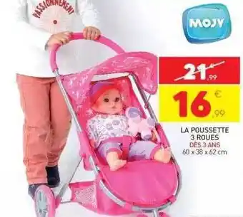 Stokomani La poussette 3 roues mojy offre