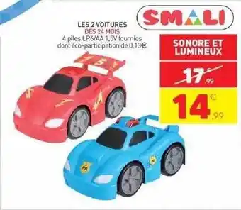 Les 2 voitures smali