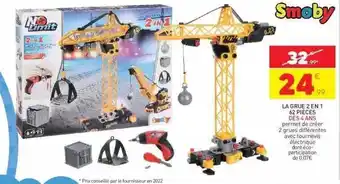 Stokomani La grue 2 en 1 62 pièces smoby offre