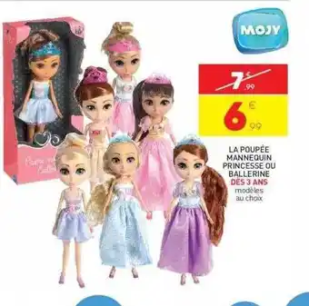 Stokomani La poupée mannequin princesse ou ballerine mojy offre