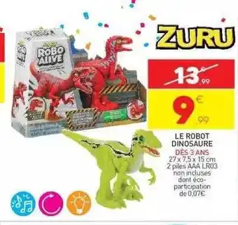 Stokomani Le robot dinosaure zuru offre