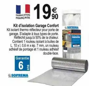 Tridôme Kit d'isolation garage confort soprema offre