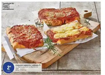 Intermarché Express Fougasse Emmental Lardons offre