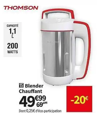 Conforama Blender chauffant thomson offre