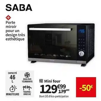 Conforama Mini four saba offre