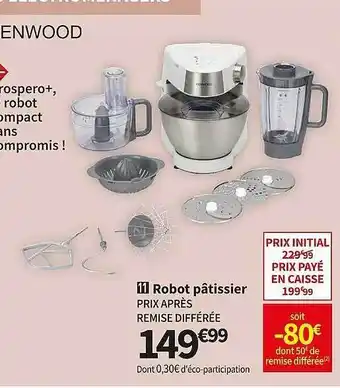 Conforama Robot pâtissier kenwood offre