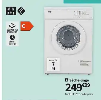 Conforama Sèche-linge far offre