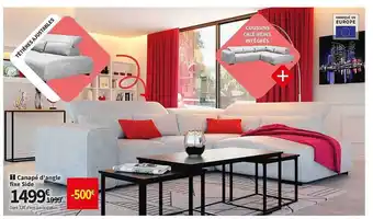 Conforama Canapé d'angle fixe side offre