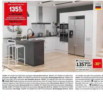 Conforama Cuisine twist offre
