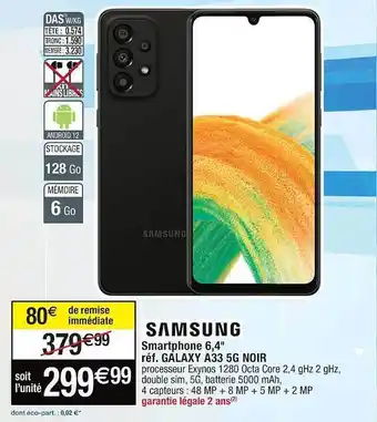 Cora x Carrefour Smartphone 6,4 offre