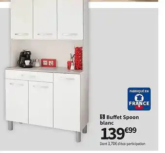Conforama Buffet spoon blanc offre