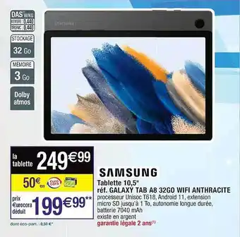 Cora x Carrefour Tablette 10,5 offre