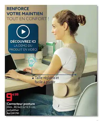 Gifi Correcteur posture offre