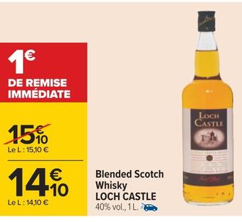 Carrefour Loch castle blended scotch whisky offre