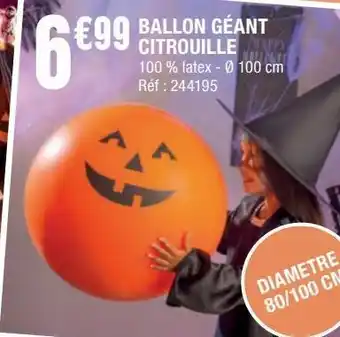 La Foir'Fouille Ballon geant citrouille offre