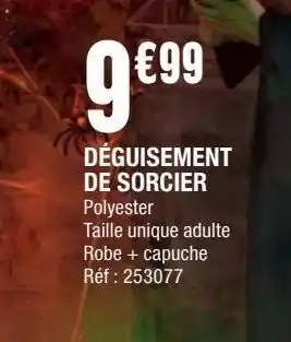 La Foir'Fouille Déguisement de sorcier offre