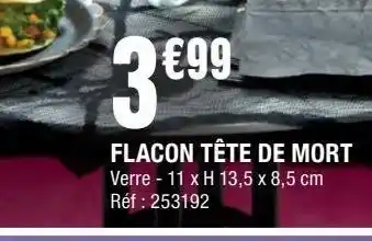 La Foir'Fouille Flacon tete de mort offre