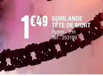 La Foir'Fouille Guirlande tete de mort offre