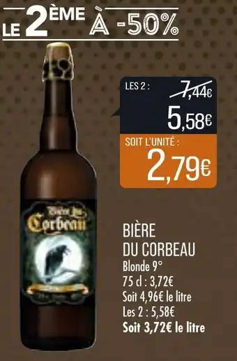 Match Bière du Corbeau offre