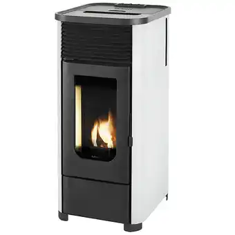 Intermarché Poêle à granulés de bois 9kw blanc - supra - leni 9 access control blanc offre