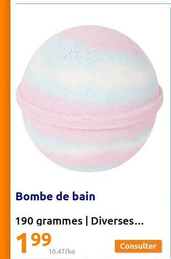 Action Bombe de bain offre