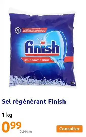Sel régénérant finish