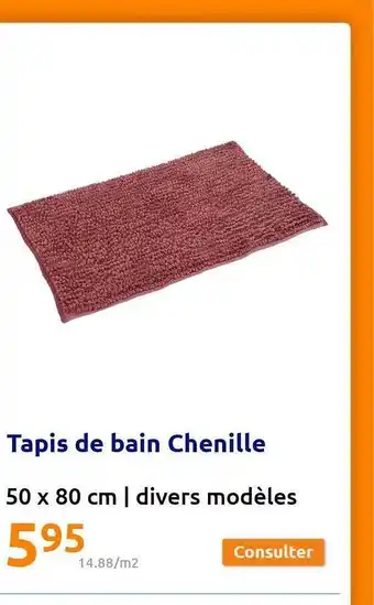Action Tapis de bain chenille offre