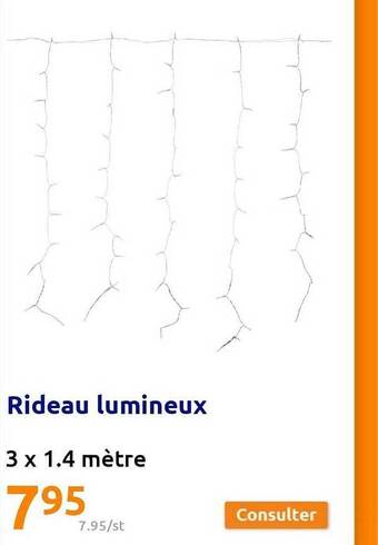 Action Rideau lumineux offre