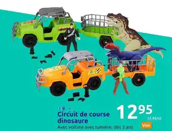 Circuit de course dinosaure