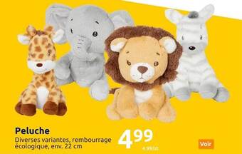 Action Peluche offre