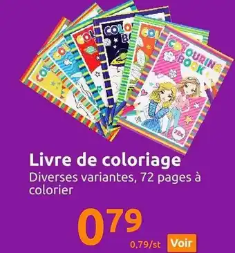 Action Livre de coloriage offre