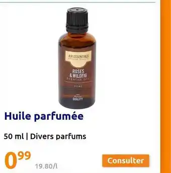 Action Huile parfumée offre