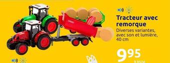 Action Tracteur avec remorque offre