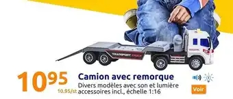 Action Camion avec remorque offre