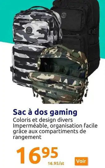 Action Sac à dos gaming offre