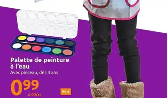 Action Palette de peinture à l'eau offre