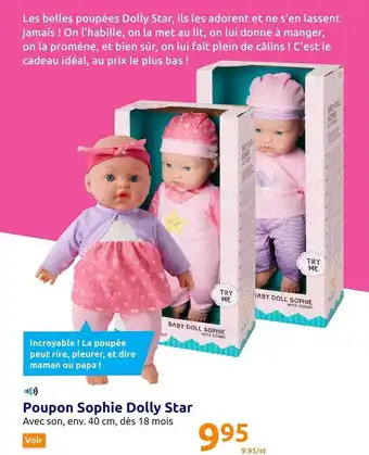 Action Poupon sophie dolly star offre