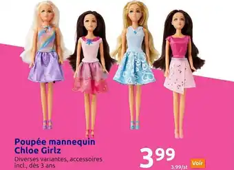 Action Poupée mannequin chloé girlz offre