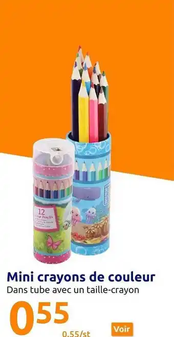 Action Mini crayons de couleur offre