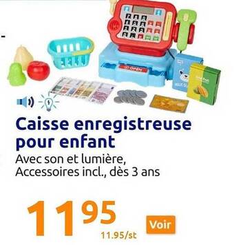 Action Caisse enregistreuse pour enfant offre