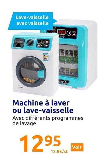 Action Machine à laver ou lave-vaisselle offre