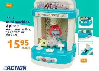 Action Mini machine à pince offre